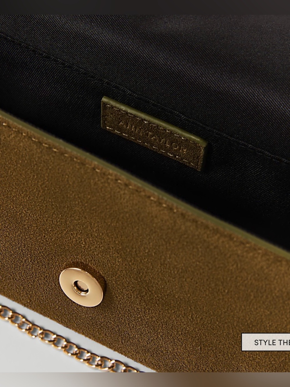 Suede Folded Clutch NWT (Retails: $149) - Picture 2 of 4